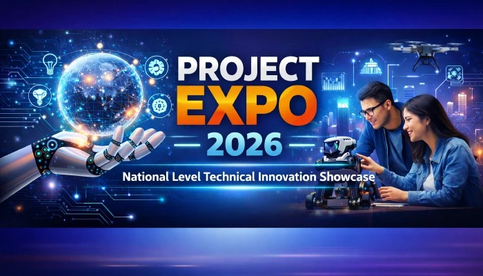 Project Expo 2026 national level technical innovation showcase banner